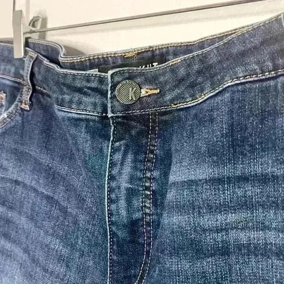 Kut From the Kloth Cuffed Dark Denim Shorts 22W #34 - Picture 4 of 6